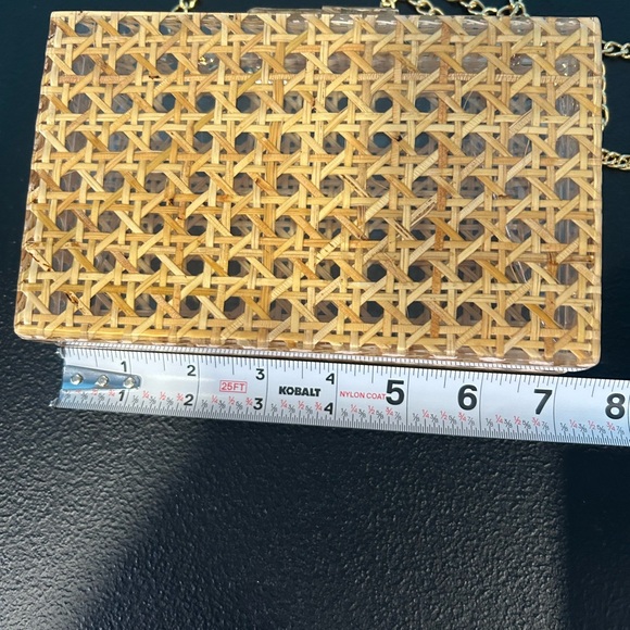 Asilah Ramla Braided Cane Clutch Bag - Picture 7 of 8